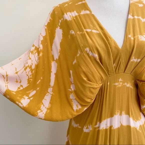 Young Fabulous & Broke Tie Dye Boho Ruffle Maxi Dress - Picture 3 of 9